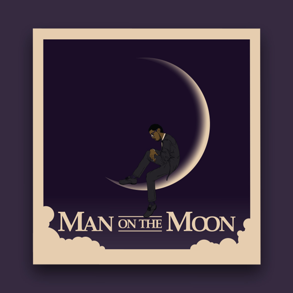Kid Cudi I poster I made ages ago, coming back from the archives for the solar eclipse 🌒