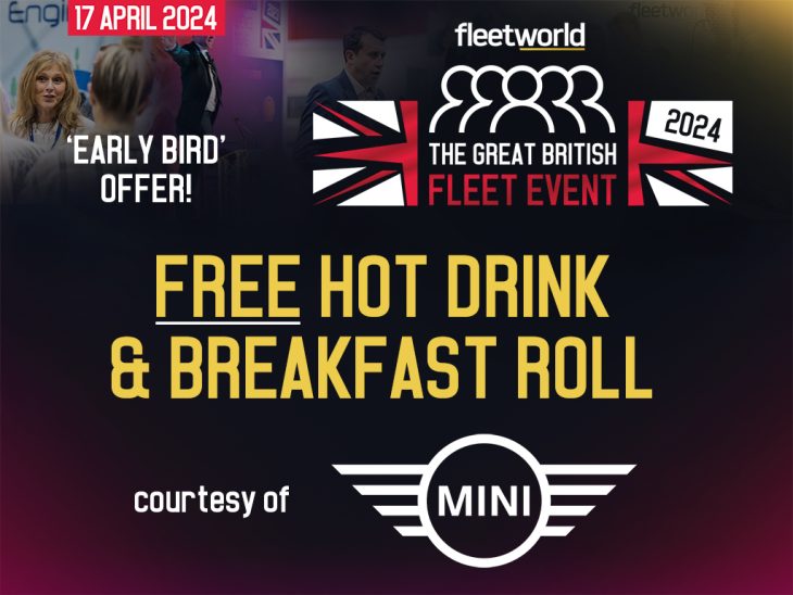 #Fuel up for the @GBFleetEvent 2024 with a #complimentary hot beverage and breakfast roll, courtesy of #event #partner @MINIUK. Be one of the first #attendees to claim this #exclusive #offer! loom.ly/C81ihew #Register here - loom.ly/xcOq2HI @FleetWorldGroup