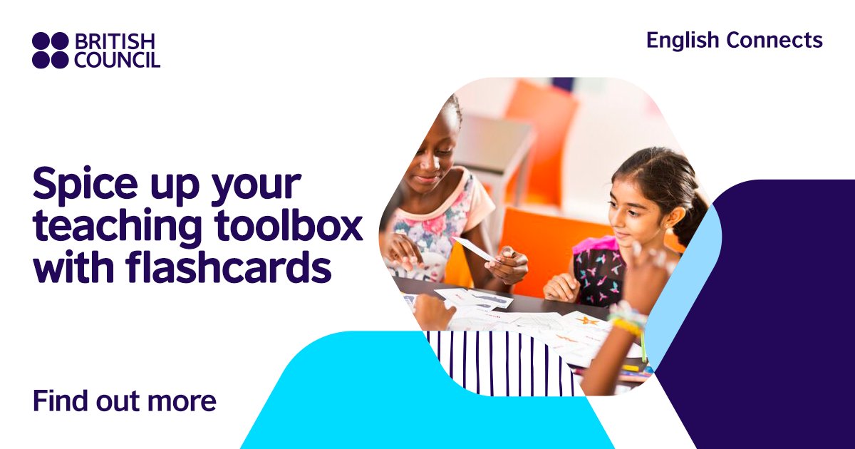 Spice up your teaching toolbox with flashcards! Discover the versatility of this engaging resource and transform your lessons today. Click the following link to access the resource: africa.teachingenglish.org.uk/skills/tips/us… #EnglishConnects #BCEnglishConnectsSSA #TeachingEnglishAfrica