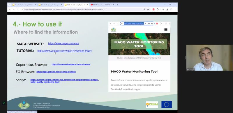 Our colleagues Laurent Pouget and Albert Serra presented #opensource tools💻to optimise #irrigation practices, assess #climate risks, and facilitate #water reuse. It was great to share solutions developed by #Cetaqua within @MagoPrima to address water management in agriculture💧