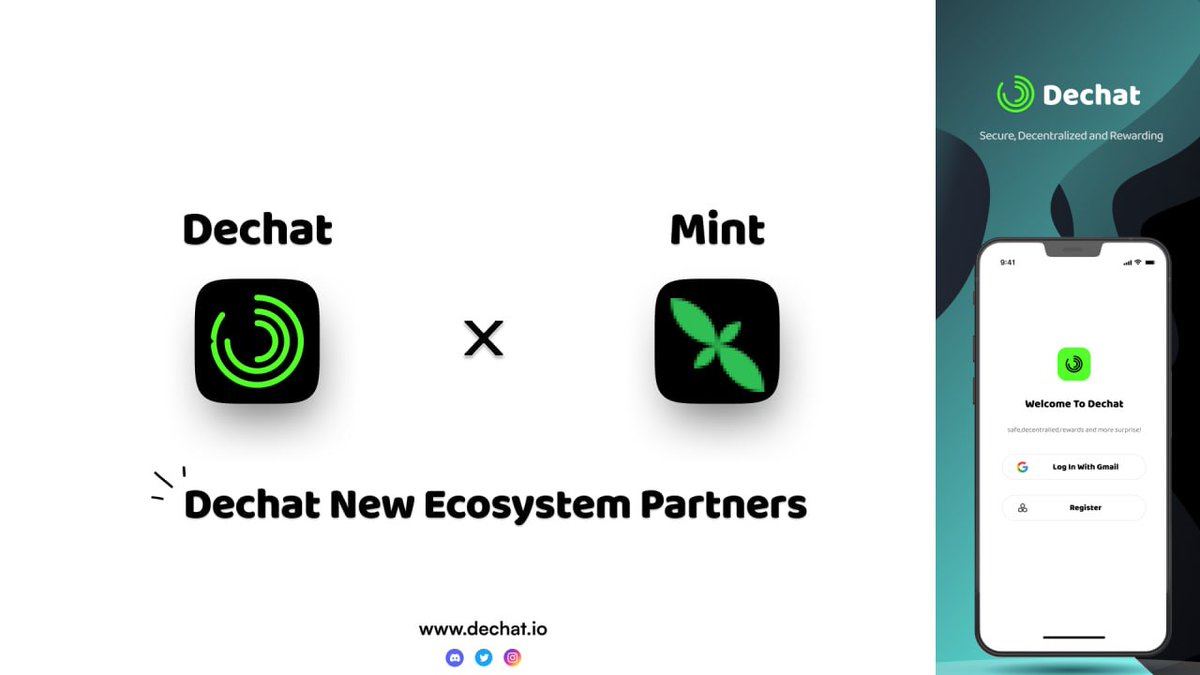 ¡Bienvenido al ecosistema Mint! 👏🟢 @dechat_io #OnMint

Dechat utiliza módulos basados ​​en Al para crear experiencias sociales de comunicación cruzada a través del protocolo nativo AICHAT, combinando los mundos de Al y SocialFi.