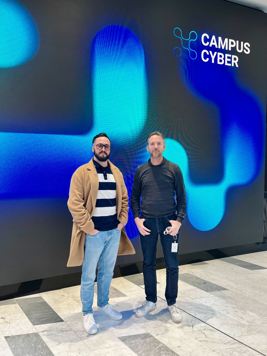 Exciting things are happening in Paris! While running from one venue to the next, we met with @CampusCyberFr, with whom we will be working to revolutionize security for the digital economy. More to come!