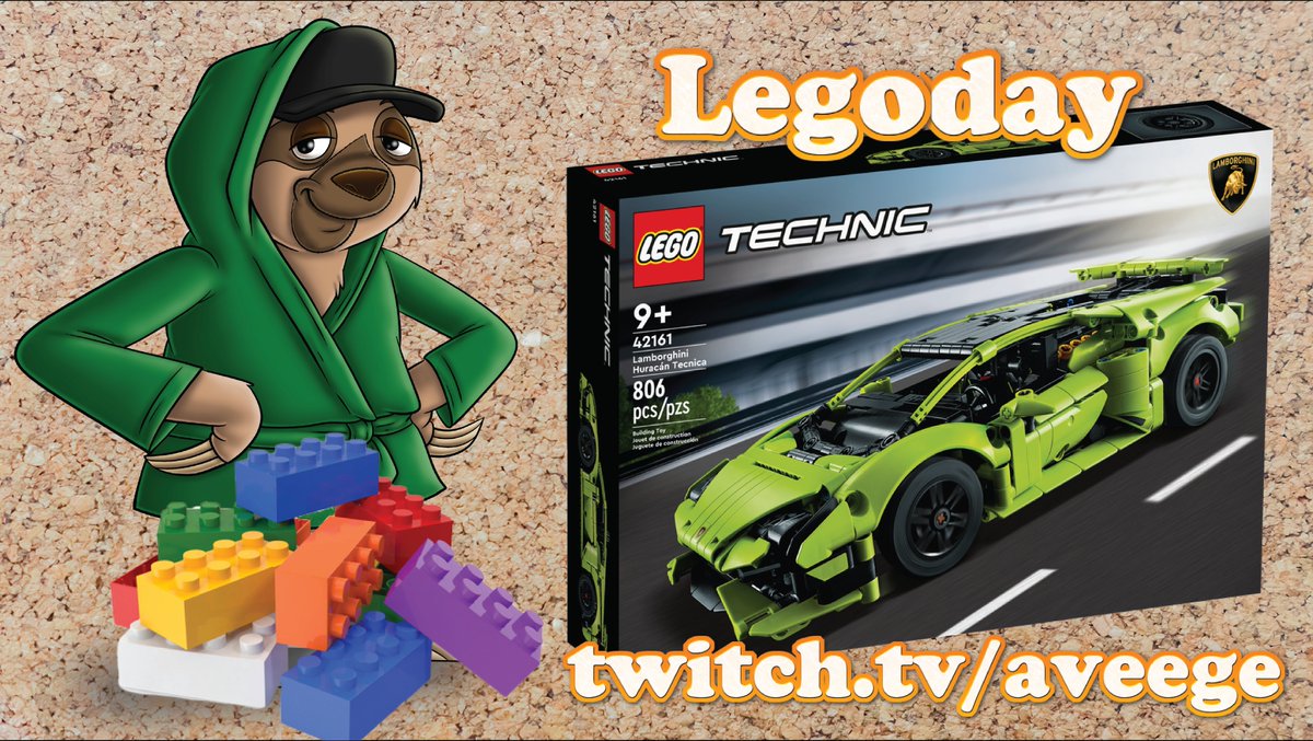 Mellow #LEGO Monday is here! Come hang out with me 🔴#LIVE building the Lambo Huracan! Come join the chat and the fun!

👉twitch.tv/aveege

🦥#SlothArmy #SlothCrew #Twitch #TwitchPartner🦥