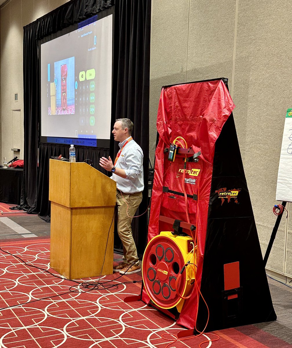 Live demonstrations are one of the highlights of our Monday workshops at #NHPC24! @retrotec is covering the full blower door process and how to make these tests more efficient in the field.