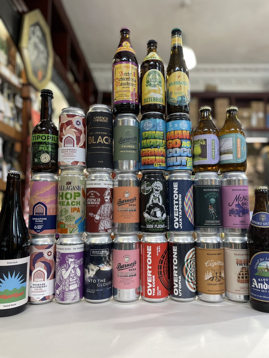You guys seem to be getting through record amounts of German beer 🇩🇪 🍻 Plenty fresh drops over the last week for us to get stuck into. feat. Overtone, Vault, Barney’s, Anspach &amp; Hobday plus more…