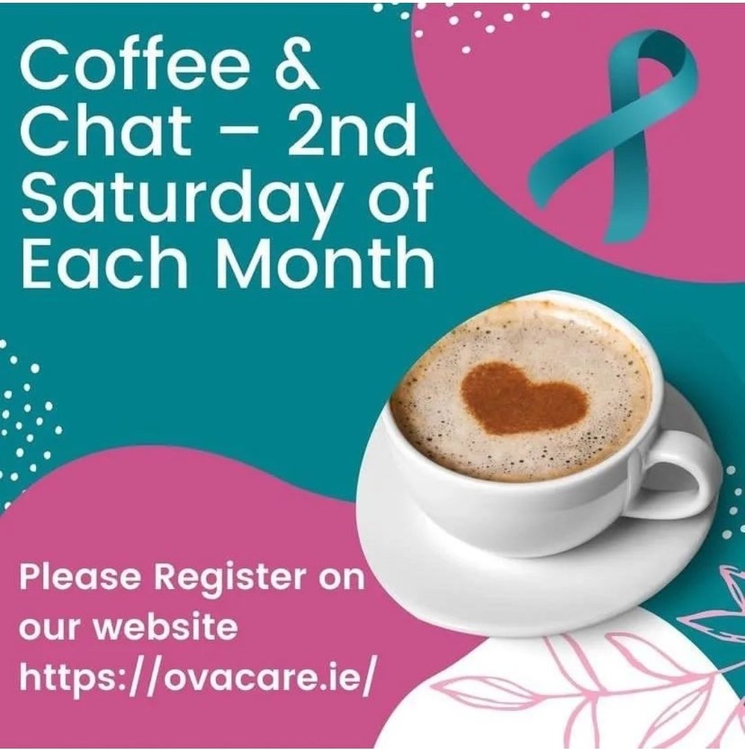 A reminder to register for @OvaCare hybrid coffee and chat on Sat 13th Apr 11 to 1 in @TheSavoyHotel limerick. An opportunity to meet and chat with fellow patients. Event is free. If you cannot attend in person please register and join online ovacare.ie/events/event-r…