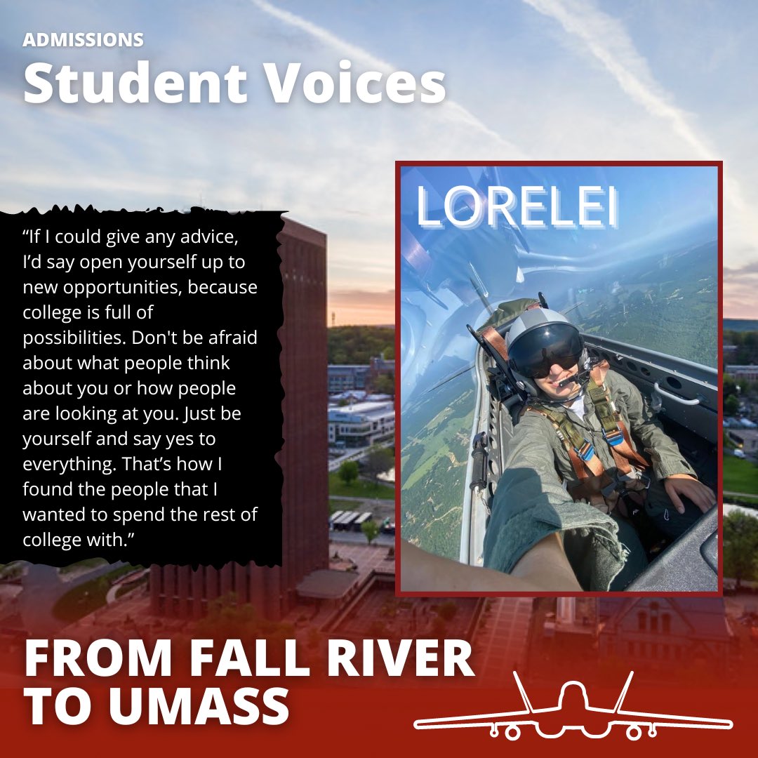 Meet Lorelei Hetzler, an engineering student @UMassAmherst and aspiring Air Force officer involved with many unique opportunities, including UMass Chaarg, Army ROTC, and more! 😎✈️ Read about Lorelei ➡️ umass.edu/admissions/art… #umass #umassamherst