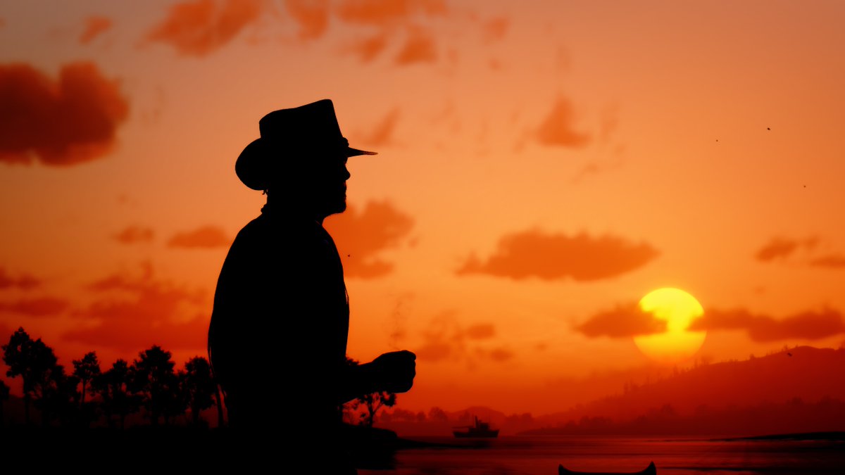 Staring at the Sun @RockstarGames #SolarEclipse2024 #TheMoodChallenge #TheMagnificentTeam #RDR2 #RedDeadRedemption2