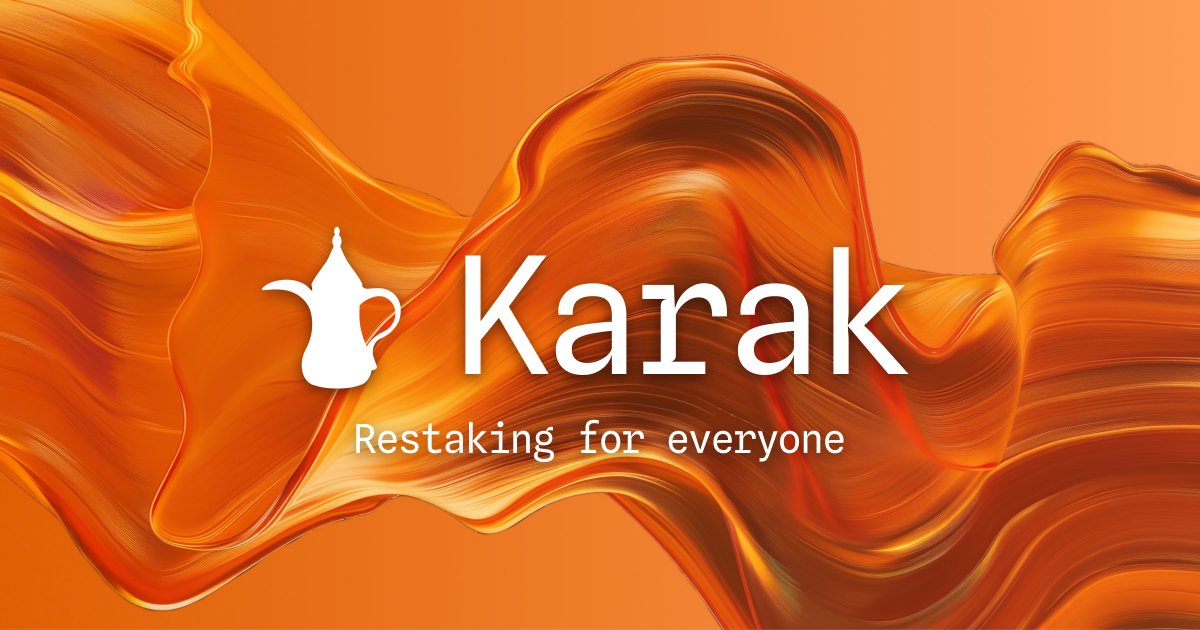 Salam

We recently announced our $48M Series A at $1B+ to accelerate universal security for @Ethereum and beyond

Today we're excited to provide a peek into the Karak endgame

The universal restaking layer powered by the entire cryptoeconomy across every asset and every chain 🍊