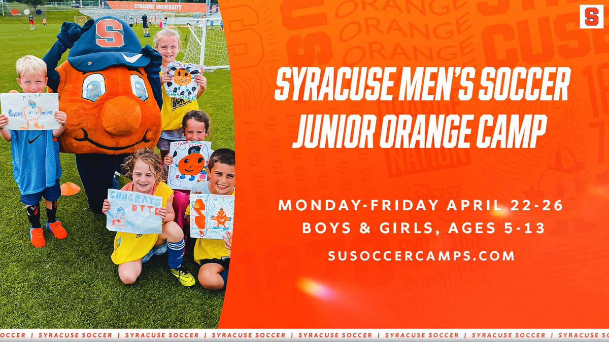 One week away from Spring Break Camp!🍊 Camp runs from 9-noon each day. Sign up today: susoccercamps.com #DareToDream