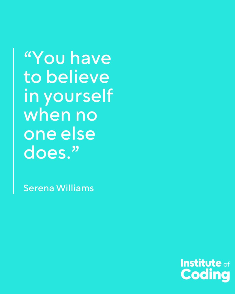'You have to believe in yourself when no one else does.' - Serena Williams 🎾 Self belief is the first step to success - treat yourself like a true champion 🏆 #MondayMotivation