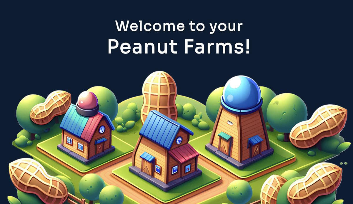 Peanut Farms are now live! We’ll do a breakdown of how it all works and why players playing our games would want one. A quick thread 🧵