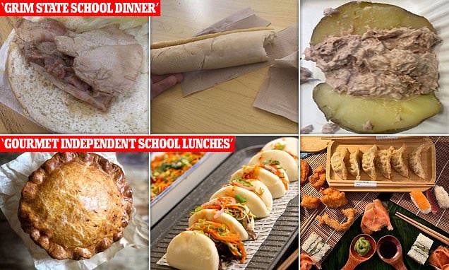 A catering giant that served up grim dinners to state school children has sparked fury as it was revealed they are the same firm dishing out gourmet feasts at private schools. 

Chartwells was roasted by the Headmaster over the quality of his schools meals at Redbridge Community…