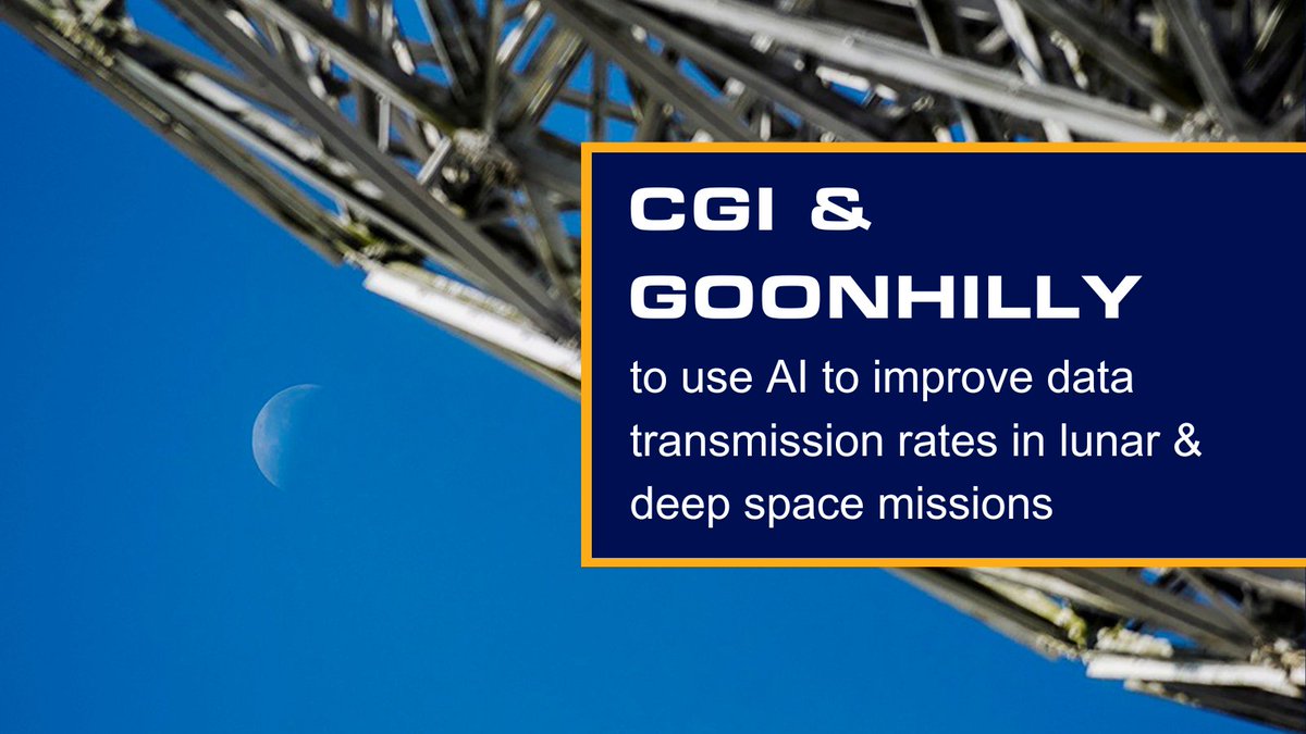 We're thrilled to announce our joint contract with @cgi_global, awarded by @esa under the ARTES programme, supported by @spacegovuk 📡🌖 Our mission? Enhancing data transmission rates for lunar & deep space missions using advanced AI & ML techniques. 👉cgi.com/uk/en-gb/news/…