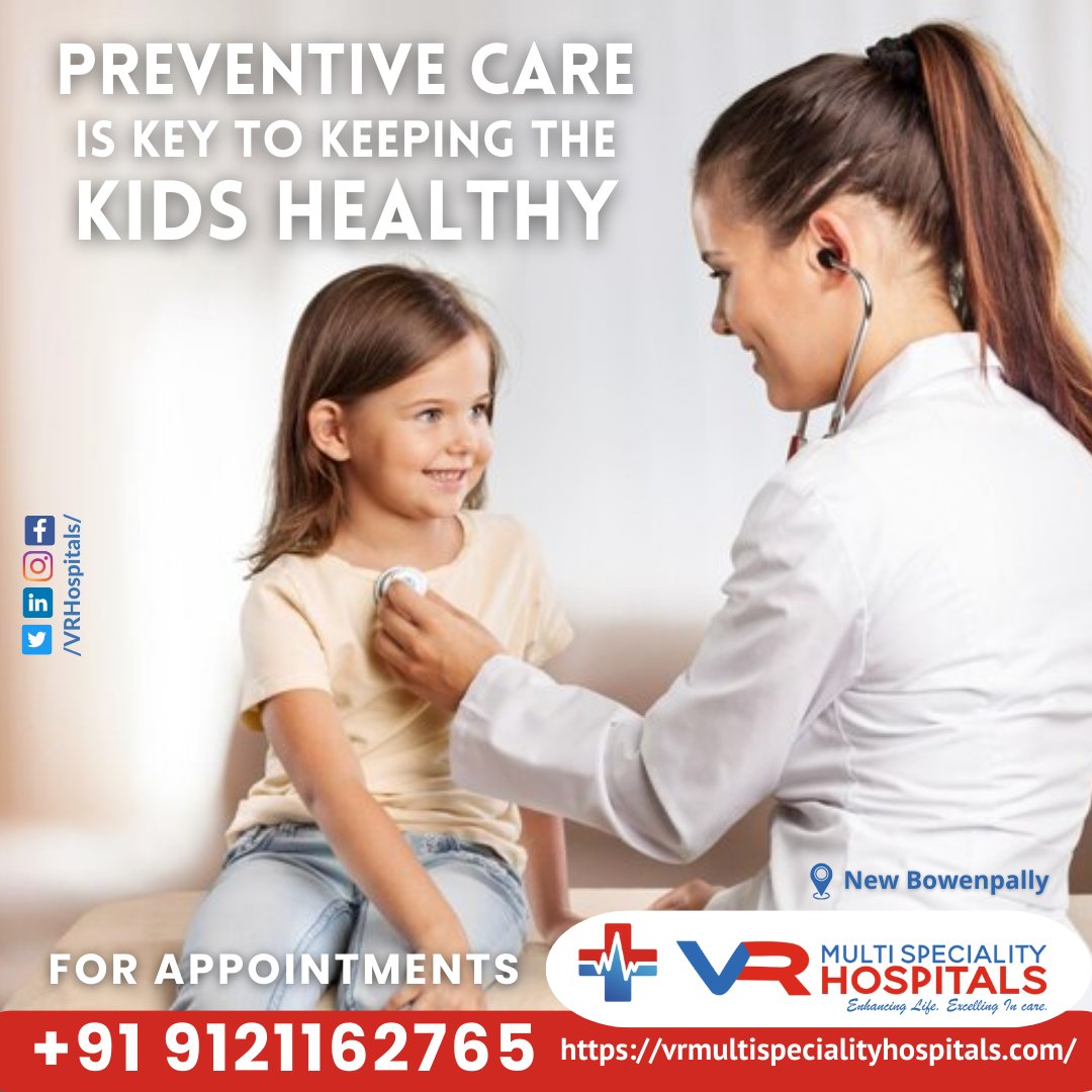 VR_Hospitals's tweet photo. #PreventiveCare #PediatricCare #ChildHealth #KidsHealth #HealthForKids #VRMultiSpecialityHospitals #24x7Care #ExpertCare #TopHospital #PediatricSpecialists #PediatricEmergency #HealthyKids #HealthyLiving #HealthyHabits #HealthTips #BookNow #CallUsNow #CashlessTreatments https://t.co/WGgwLsaerH