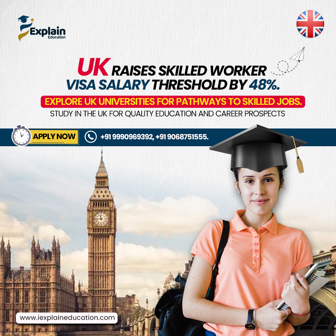 🌟 Exciting News for Aspiring Professionals! 🌟

🇬🇧 Attention all Indian students dreaming of studying and working in the UK! 🇬🇧
#StudyinUK #SkilledWorkerVisa #CareerOpportunities #HigherEducation #DreamBig