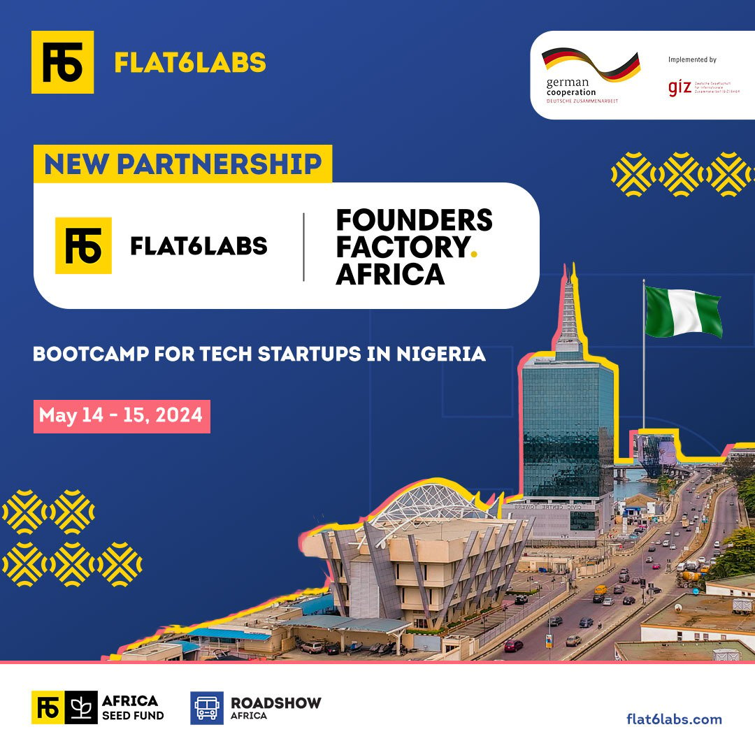 We're delighted to share our new partnership with @FoundersFFA to support tech #startups in #Nigeria as part of our 3rd stop for 'Flat6Labs #Africa Roadshow' 🇳🇬

Apply: hubs.li/Q02s46QZ0

#AcceleratingAfrica