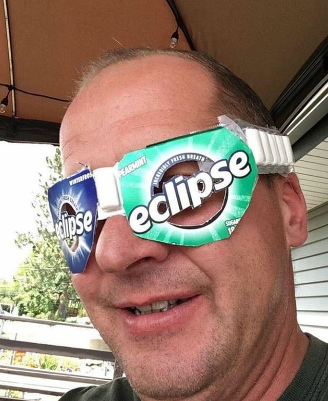Happy Eclipse Day. Don’t be this guy. 😂😎 #TotalEclipse
