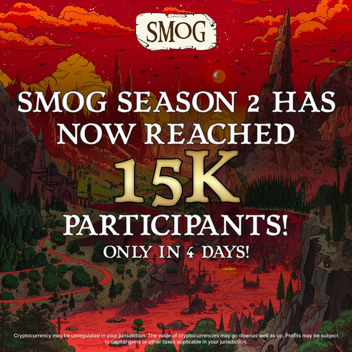 SMOGToken's tweet image. Starting the week off with some strong fire #Dragons! 🔥

#SMOG Season 2 has now reached over 15,000 participants! 🎉

In only 4 DAYS! ⏰

Now that’s a great milestone! 🌟

Let’s keep the momentum going, join #Zealy now and complete some daily quests! 🚀

bit.ly/SmogAirdrop