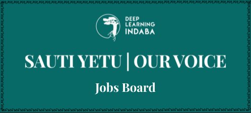 🪘🪘 Sauti Yetu launched its Jobs Board earlier this year. We would love to share applications to all roles that are open and supportive of the African Machine Learning Community. These roles can be directed at applications from all career stages. If you would like to promote…