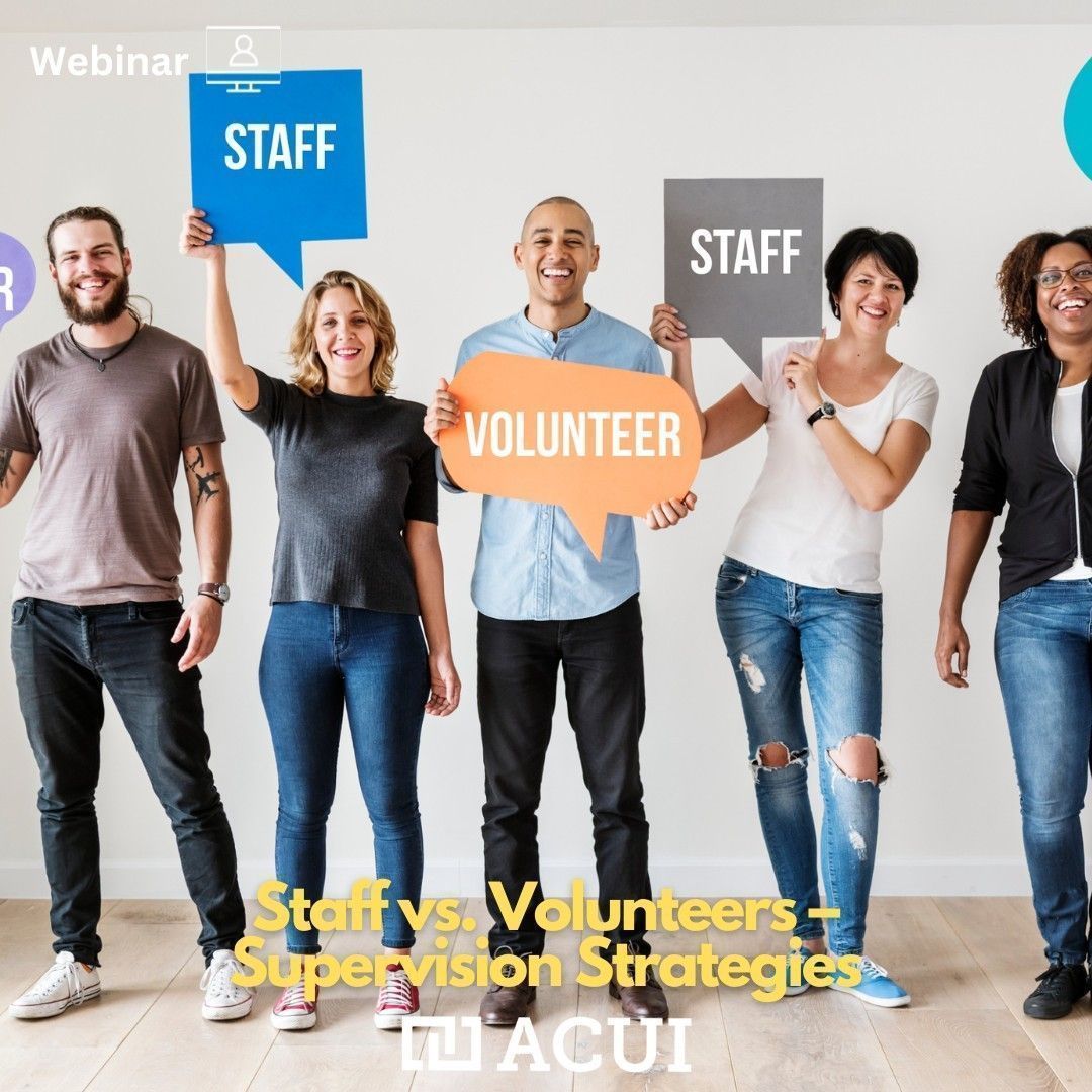 April 16, 2024 @ 3:00 pm – 4:00 pm EDT Join ACUI for this webinar focused on supervision strategies for volunteers and staff on campus. buff.ly/49cNZi2