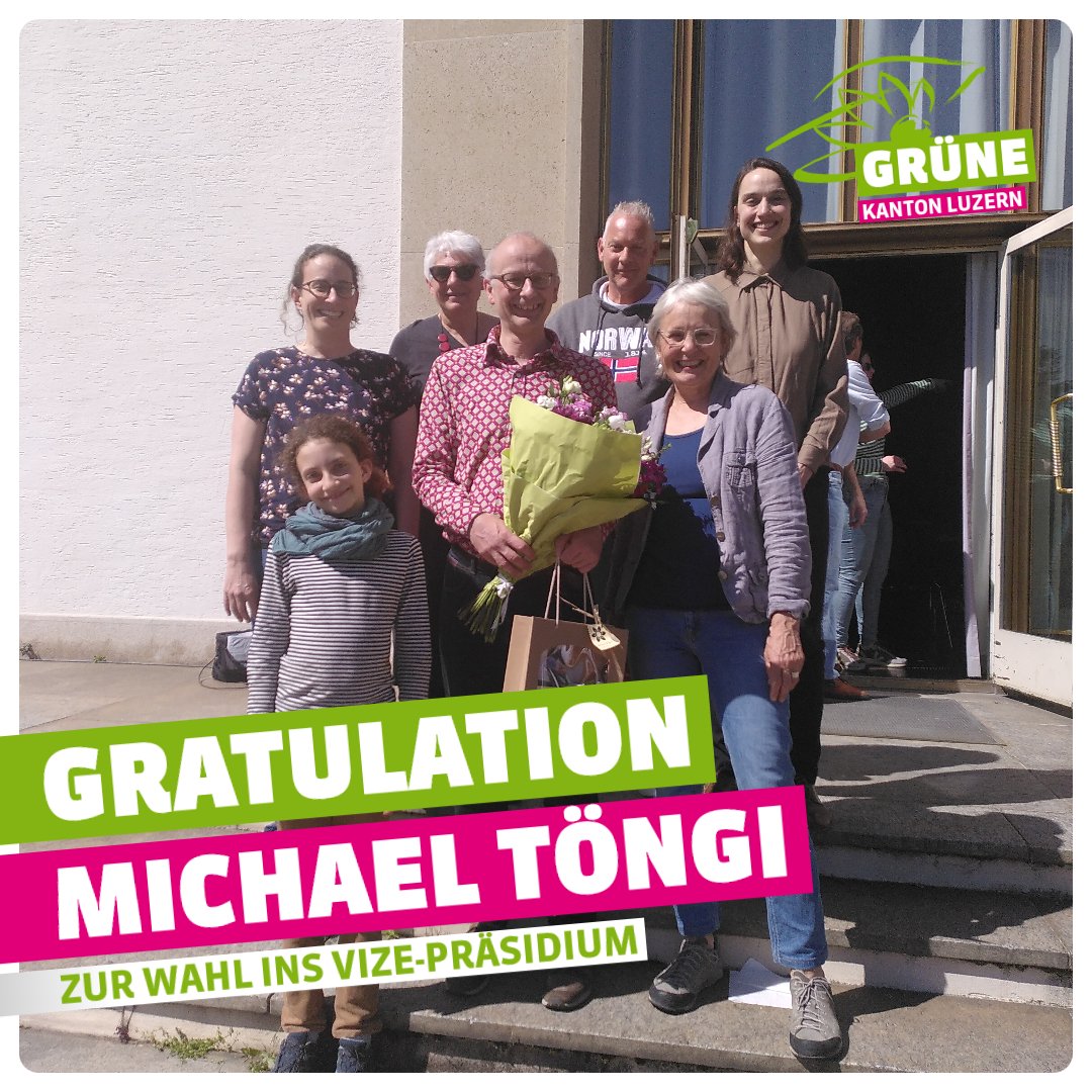 Grüne Luzern (@gruene_lu) on Twitter photo @michaeltoengi ist neu Vize-Präsident der <a href="/gruenech/">GRÜNE Schweiz</a>. Wir gratulieren herzlich zu seiner Wahl an der nationalen Delegiertenversammlung in Renens 💚. Wir sind überzeugt, dass Michael mit seiner Erfahrung und seiner Motivation unsere Bewegung national stärkt. #GrünGewinnt 🌎 @michaeltoengi ist neu Vize-Präsident der <a href="/gruenech/">GRÜNE Schweiz</a>. Wir gratulieren herzlich zu seiner Wahl an der nationalen Delegiertenversammlung in Renens 💚. Wir sind überzeugt, dass Michael mit seiner Erfahrung und seiner Motivation unsere Bewegung national stärkt. #GrünGewinnt 🌎