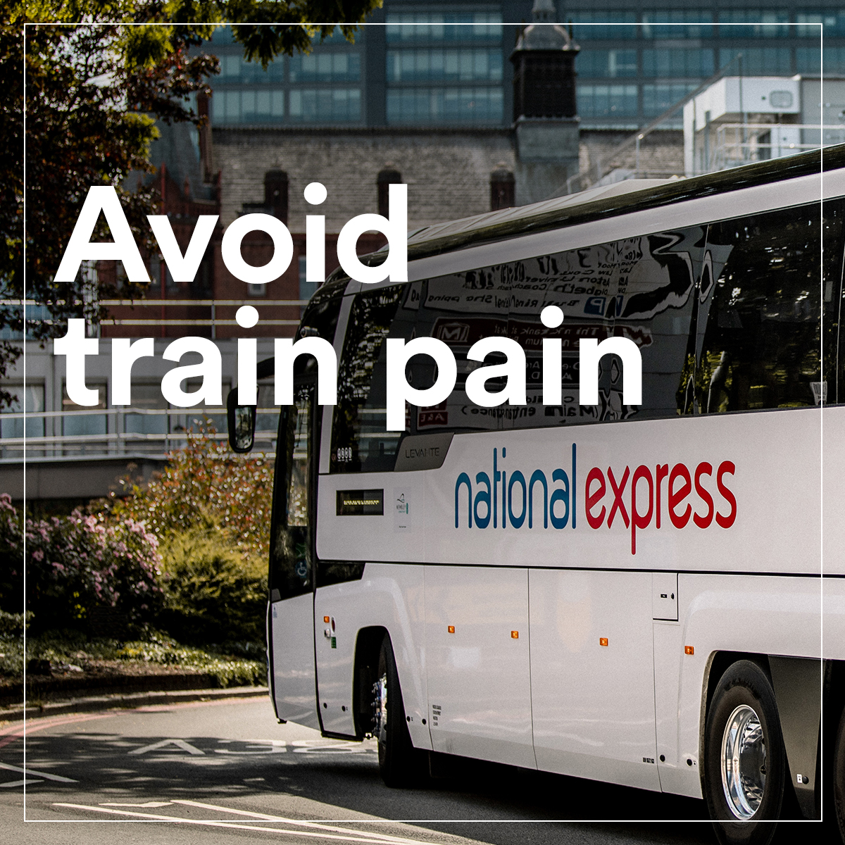 Don’t let the rail strikes ruin your travel plans. Travel with National Express: 💸 Great value fares 💺 Guaranteed a comfortable seat 🧳 Generous luggage allowance 📱 Free Wi-Fi & charging 🗺 We travel to 100's destinations around the UK Find out more: bit.ly/4aPhPtD