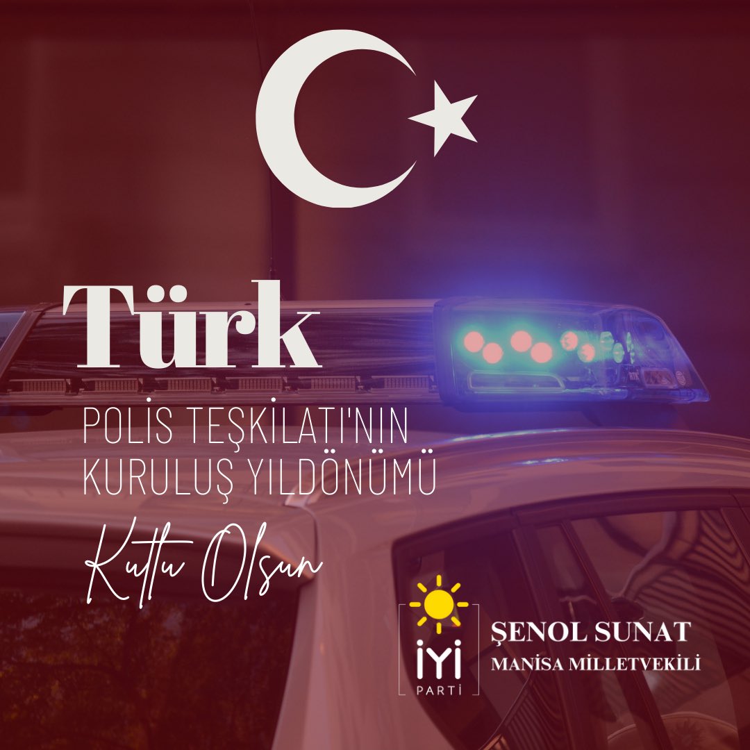 Türk Milletinin huzur ve güvenliğini korumak için gece gündüz demeden her şart ve koşulda görev yapan tüm polislerimizin Polis Haftasını kutluyor, Türk Polis Teşkilatı'nın 179. kuruluş yıldönümünü tebrik ediyorum. Bu kutsal görevi icra ederken can vermiş şehit polislerimize Yüce…