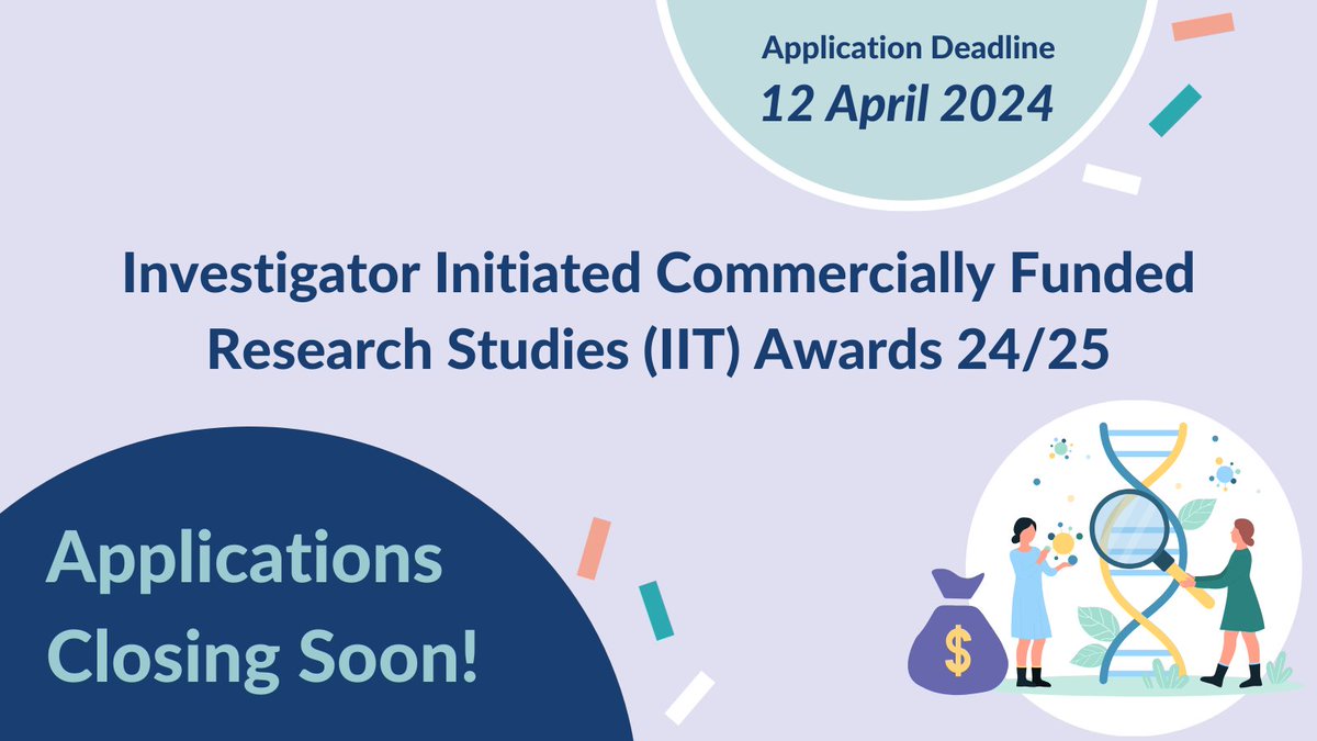 Applications for IIT Award funding are closing on 12 April 📢 Don’t miss out the opportunity to seek £5,000 support for the development of new and existing IITs! Apply now: smartsurvey.co.uk/s/IITAwards242…