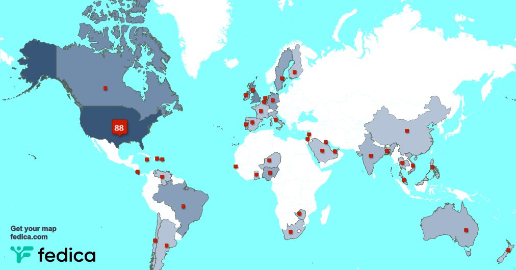 I have 26 new followers from USA 🇺🇸, Nigeria 🇳🇬 last week. See fedica.com/!Romanosgirl4A…