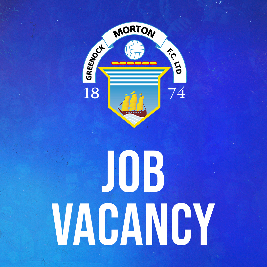 🆕 Greenock Morton FC are currently looking to recruit a Head Physiotherapist to join our football department at Cappielow Park. This vacancy is open until 5.00pm on Friday 19th April 2024. All the details ➡️ bit.ly/3U8L84G