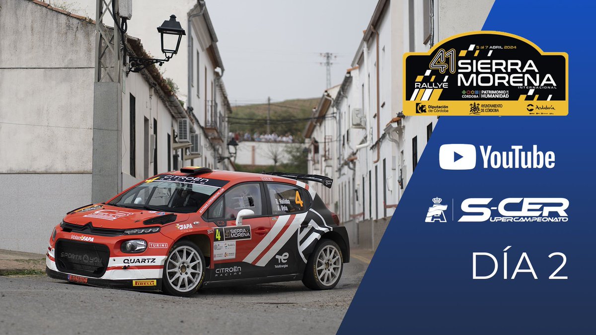 📺 S-CER 2024 | 41 Rallye Sierra Morena | Día 2 ➡️ bit.ly/3vxE34o #SuperCER 🇪🇸