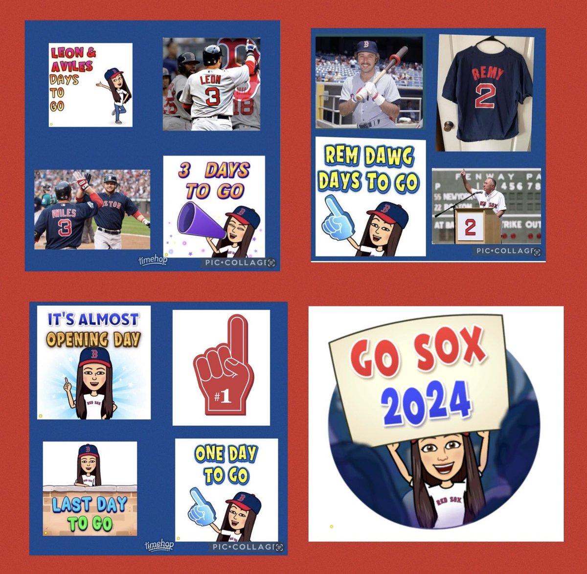 🤣…i was thinking 🫣 that Opening Day was Thursday….so here is the Countdown 3-2-1 ⚾️ all at once ⚾️❤️ @RedSox @ac13alex @TomCaron @Eck43 @davidortiz @45PedroMartinez @CatherinVaritek @gehrig38 @LouMerloni @KMillar15 @GreekGodOfHops @WebsterOnTV @adampellerin @SoxBooth