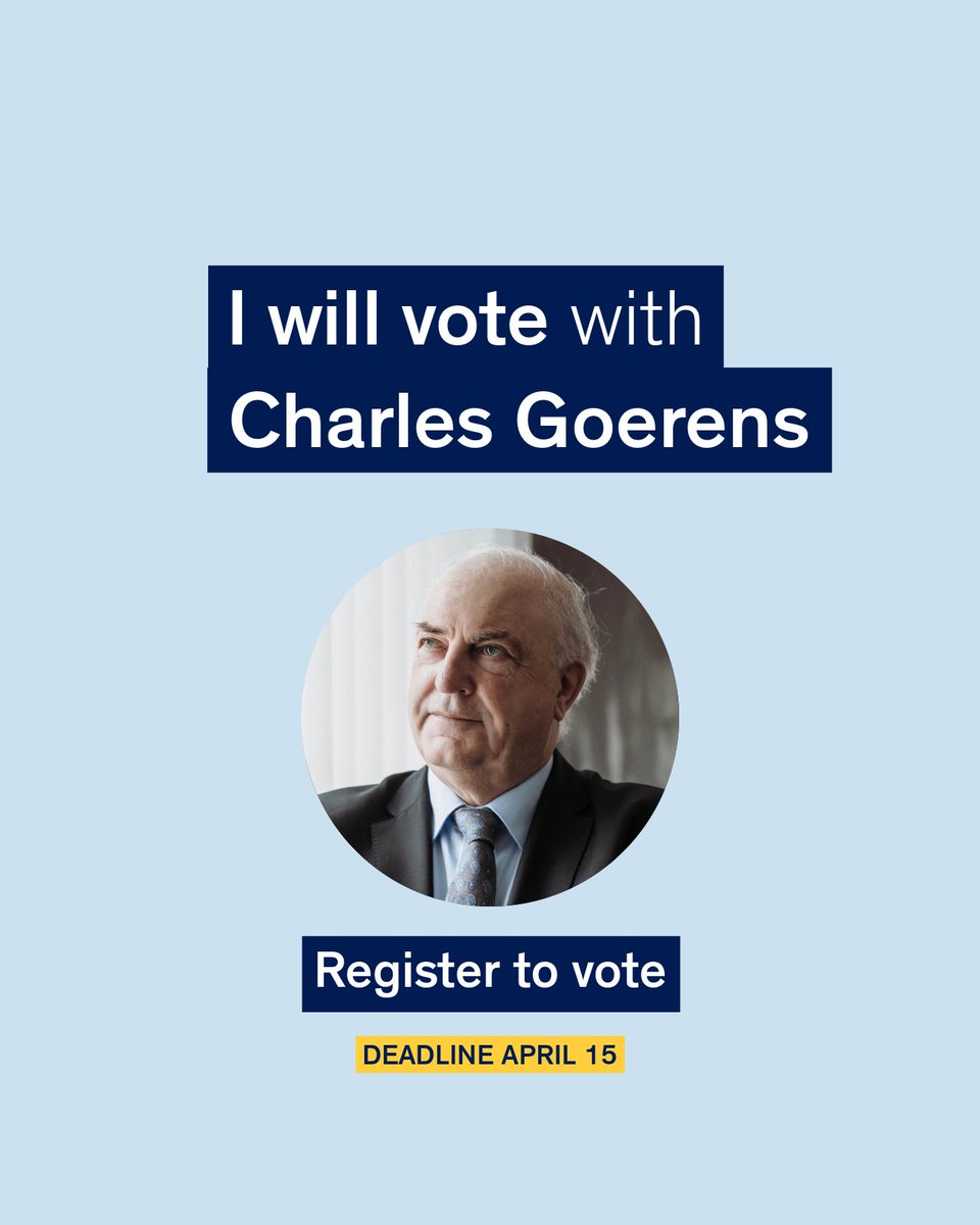 I will vote with @CharlesGoerens - will you? Register to vote in Luxembourg before April 15 Only 7 days left: lnkd.in/eecb9R4G