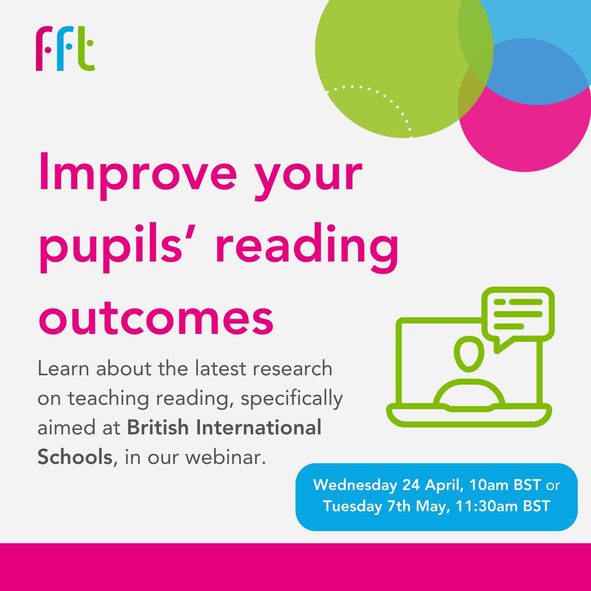 It’s time to take charge of your school’s reading outcomes. If you're a British International School, join our free webinar led by #literacy experts, and learn how you can help your students make 1.83x the expected progress in reading: bit.ly/3U6eb94 #EAL