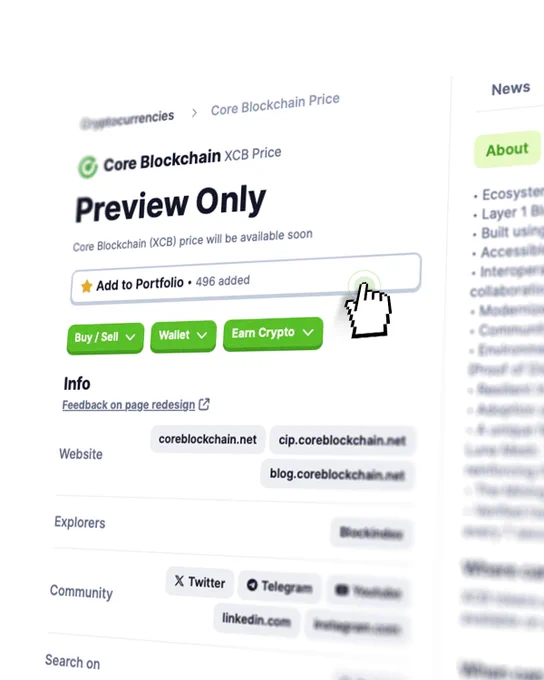 Image from Core Blockchain (@CoreCoinCC)