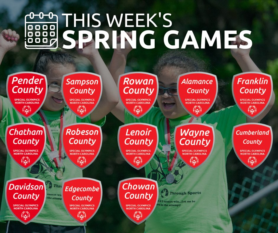 It's a big week with 14 local programs hosting their Spring Games! We're cheering on all athletes from these programs as they compete this week #SONCSpringGames