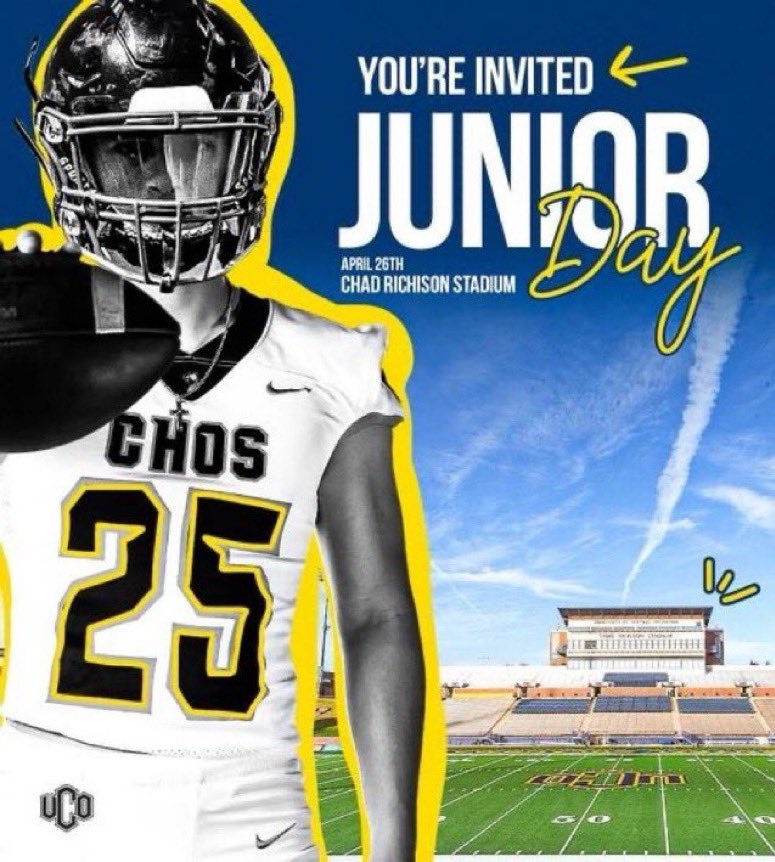 Thank you for the Jr. day invite! <a href="/CoachDDudley/">Dallas Dudley</a> <a href="/YellowjacketsFB/">Choctaw Football</a> <a href="/RecruitingCHS/">Choctaw Football Recruiting</a> <a href="/JakeCorbin/">Jake Corbin</a> <a href="/CoachGarf/">Coach Jon Garfield</a> <a href="/CoachCodyJones/">Cody Jones</a>