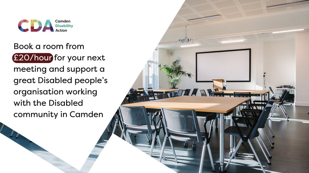 Book a space with us 👉️ bit.ly/47gdnCt

#acessibility #meetingroom #CDA