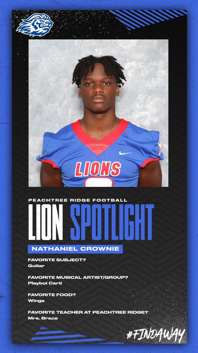Get to know your Lion Football Team!!! #LionSpotlight #FindAWay 🚨🦁🚨🦁