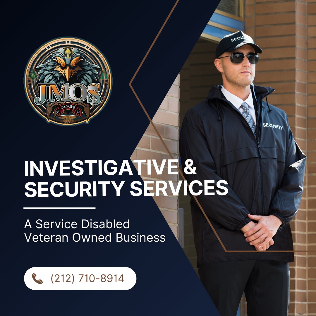 All JMOS107 employees will forever adhere to the values of integrity, dependability, adaptability, and confidentiality.
.
🛡️Call us at (212) 710-8914
.
#securityservice #privateinvestigation #privatesecurity #security #securityguard #protection #LongIsland #NY #NewYork #JMOS107