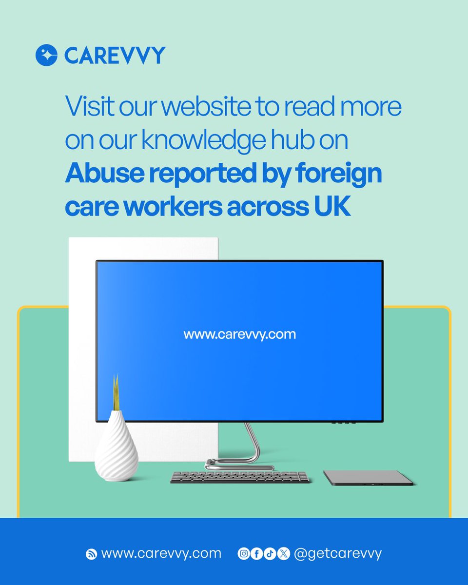 Visit our knowledge hub on carevvy.com to read more on Abuse reported by foreign care workers across the UK

#carehomesuk #careersupport #careersupport #caregiversupport #caresupportcommunity #carecommunity
