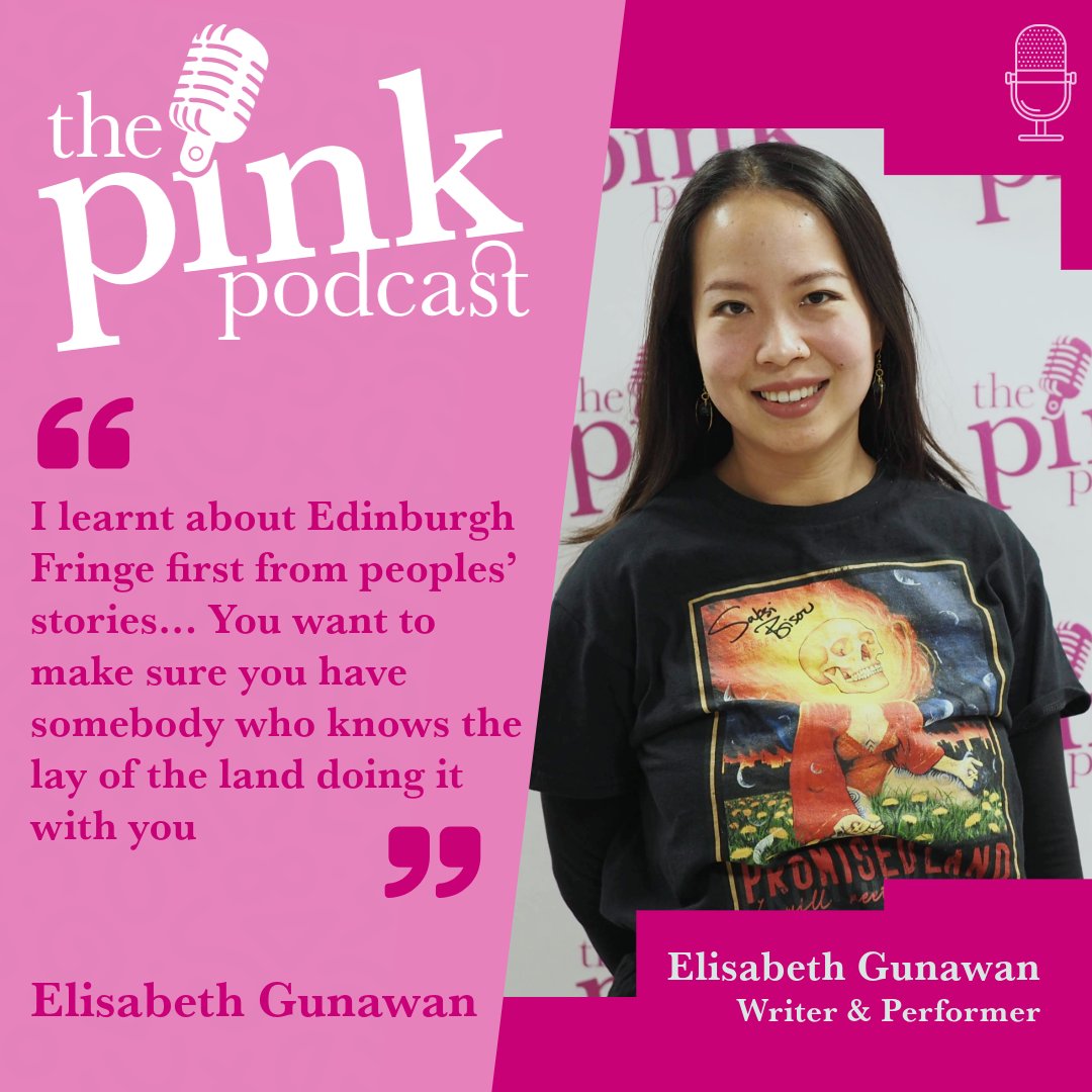 🎭Have you checked out our @edfringe special? Joining us for this episode is award-winning writer and performer Elisabeth Gunawan. Whether you're a seasoned pro at the Fringe or heading up for the first time, this is one episode you don't want to miss! 🎙 bit.ly/thepinkpodcast