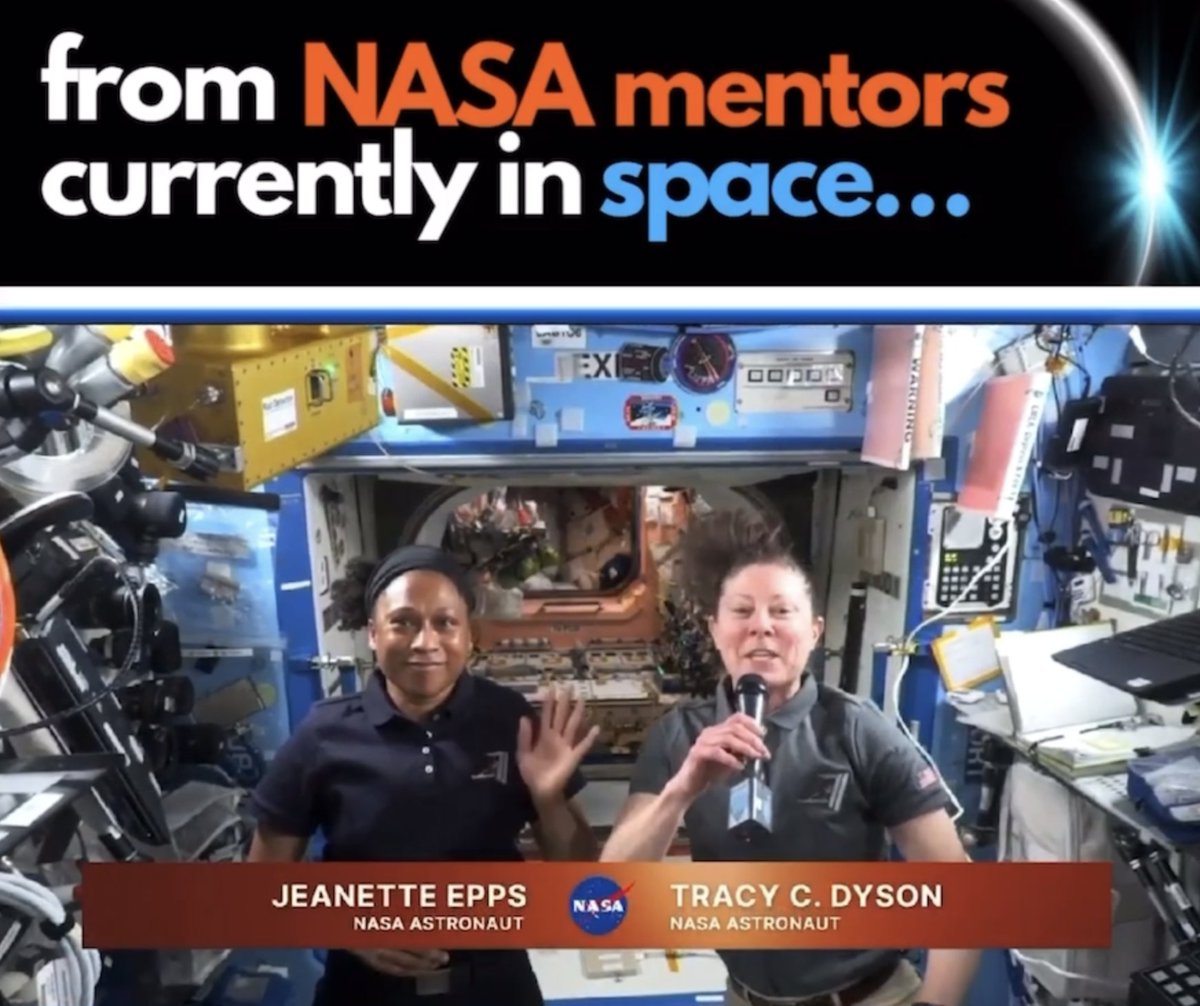 🚀🌒 Get ready for an out of this world experience! Tune in to @NASA astronauts Jeanette Epps & Tracy C. Dyson discussing today’s total solar eclipse from the @Space_Station, 260 miles above Earth! 🛰️ Hear why #solareclipse2024 is a must-watch & how to view safely! 🌟