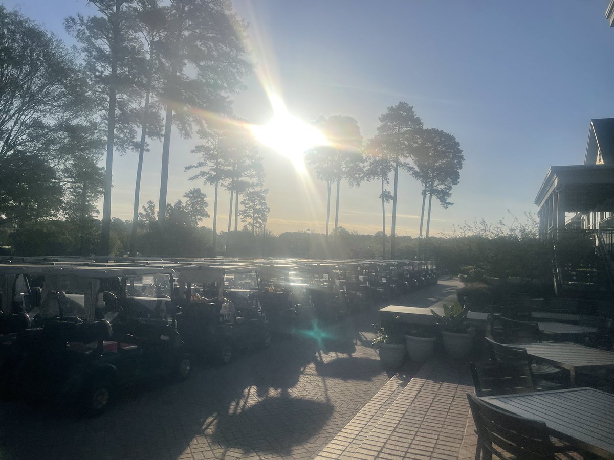 Good morning from our annual golf tournament! Excited to see everyone on the course today in support of our financial aid fund!