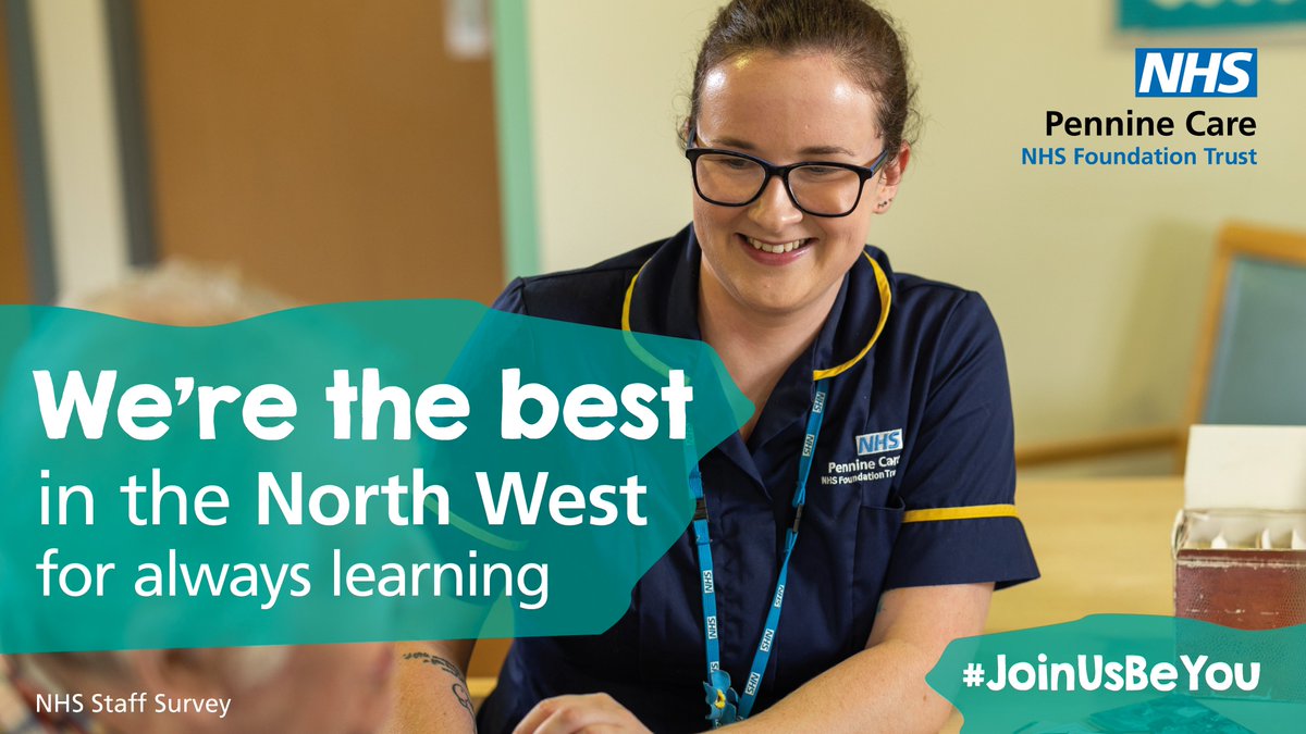 PennineCareNHS's tweet photo. We’re now accepting applications for our popular apprentice healthcare support worker programme!

Find details and loads more jobs with the best mental health and learning disability trust* to work for in the North West on our website.

*Based on the NHS staff survey #JoinUsBeYou https://t.co/FVRiCuQQty