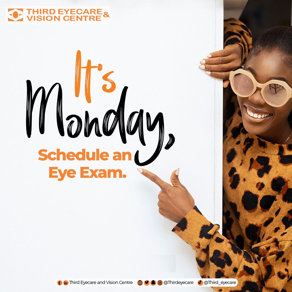 New week, clear vision ahead. Schedule an eye exam for today, Monday's priority set. #thirdeyecare #besteyeclinicinghana #ghana #Eyeexam #Everyday #Eyecare #Newweek #schedulenextexam #March2024