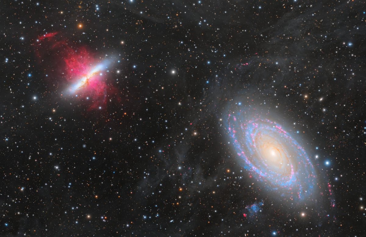 AstroBin's Image of the Day: '150 Hour Deep Integration - M81 and M82 with IFN' by Charles Hagen astrobin.com/ahxx7q/?utm_so… #astrophotography #astronomy #astrobin #imageoftheday