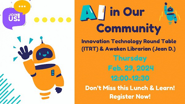 awakenlibrarian's tweet image. 12th National Conference for African American Librarians!
Read the full article: "AI in Our Community"
▸ lttr.ai/ARC0Q
#PD #AdvancedArtificialIntelligence #AI #EdTech #Tech #Technology #HeyYAll #AwakenLibrarian #HandsOnActivity #DeeperDive