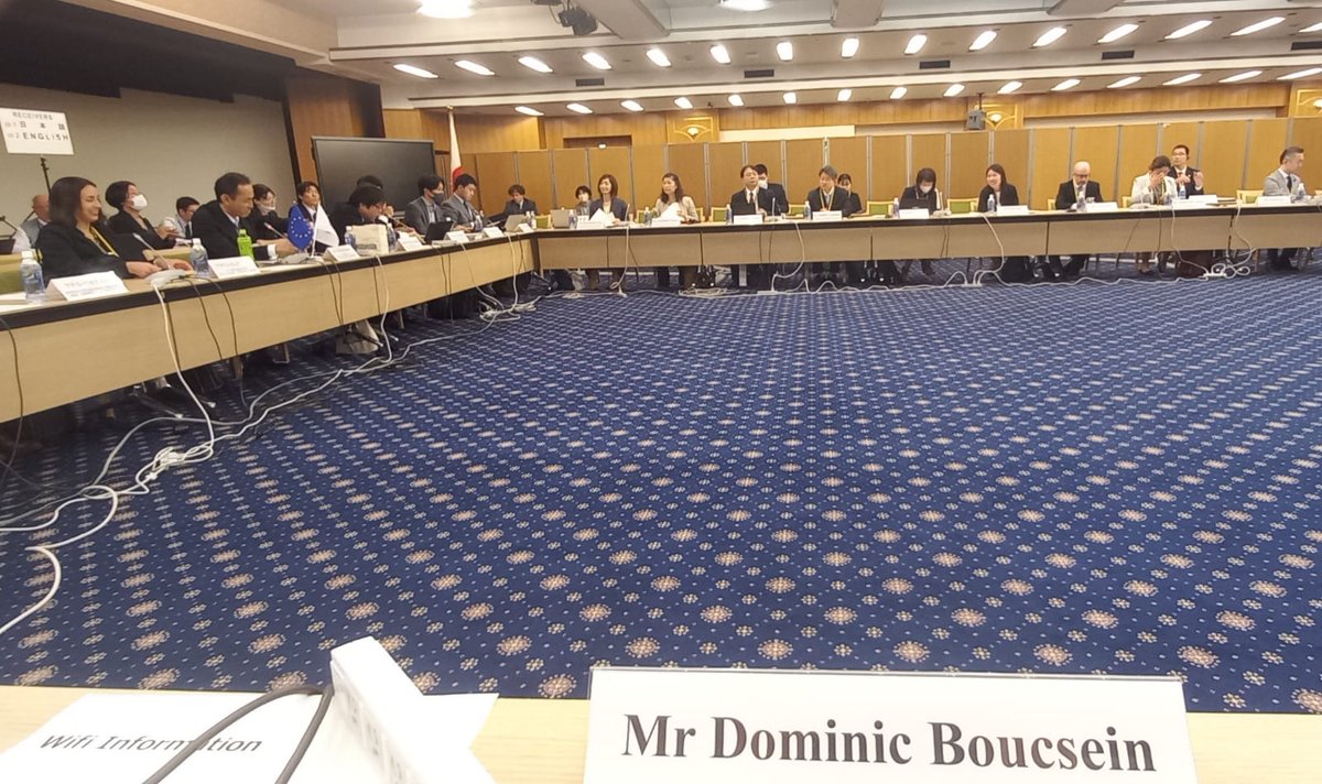 The 🇪🇺 🇯🇵EPA represents approx 30% of global GDP and 40% of global trade. At today's civil society dialogue in #tokyo, our Head of International Trade, Dominic Boucsein, spoke of building on the FTA's success to cooperate on more resilient #supplychains & combating forced labour.